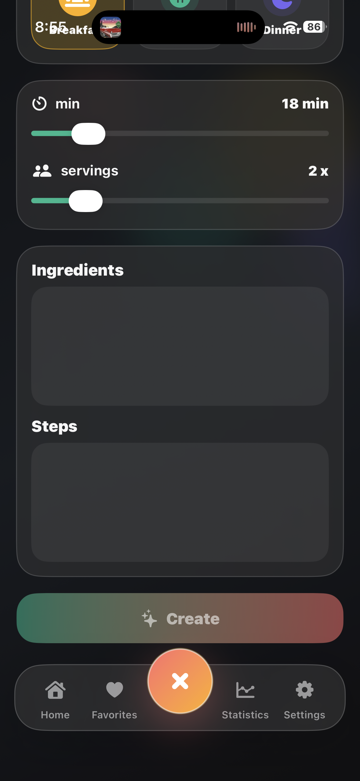 Recipe photo composer